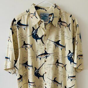 Guy Harvey Men's Graphic Short Sleeve Shirt - Size L